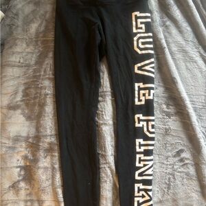 Two pairs of VS Leggings with White Lettering